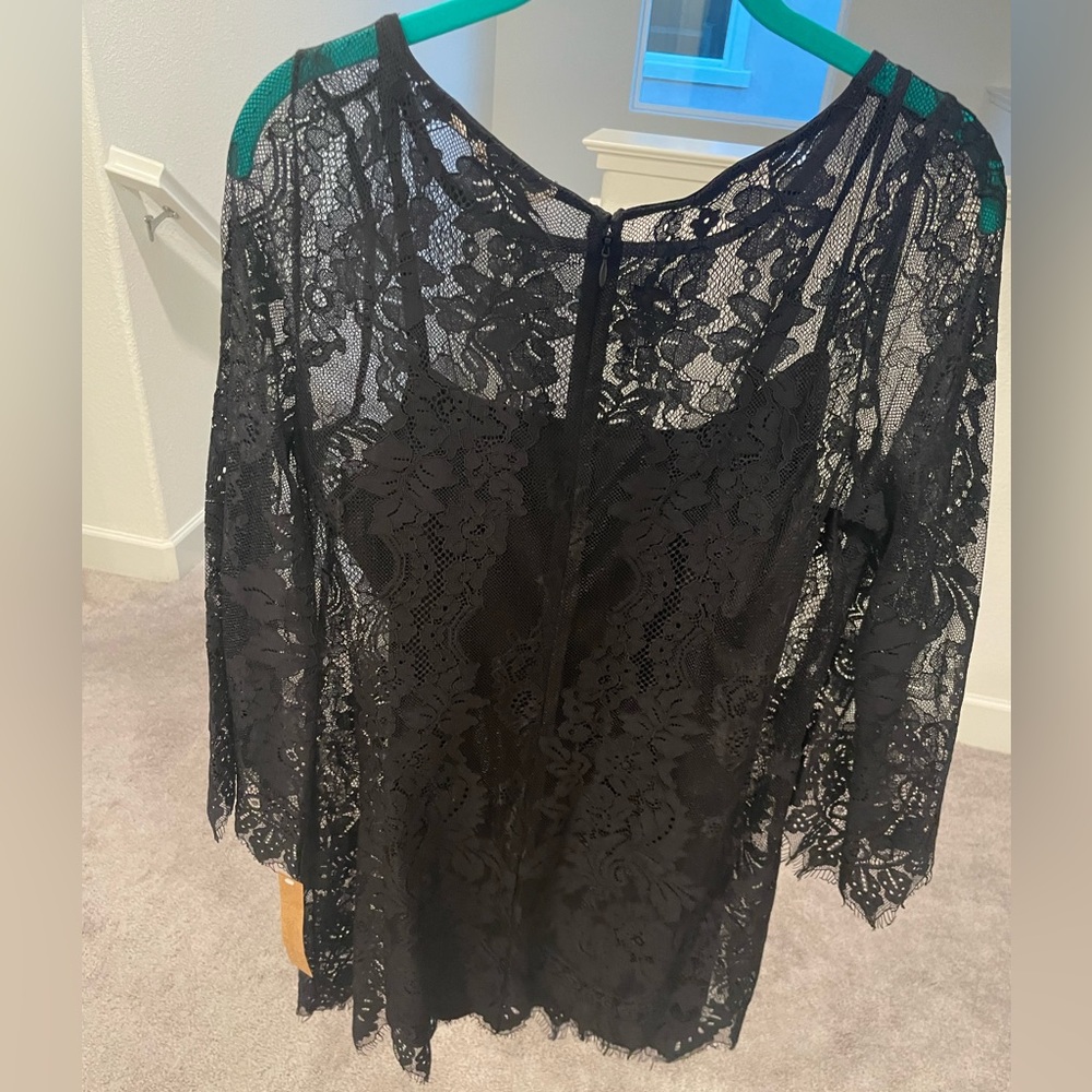 Rachel Roy black lace dress size 10 brand new with tags!